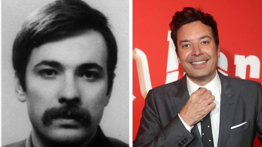 Celebrities who look like historical figures:Left: Mahir Cayan (1960’s), Right: Jimmy Fallon (2023)