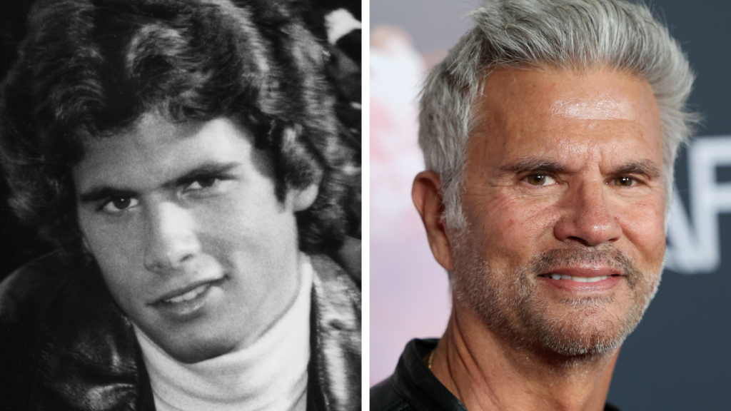Lorenzo Lamas from 'Falcons Crest.' Left: 1980; Right: 2022