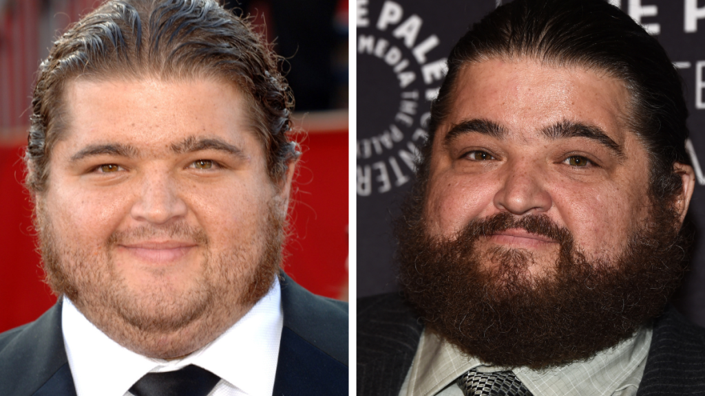 Jorge Garcia from the Lost cast, Left: 2005; Right: 2016