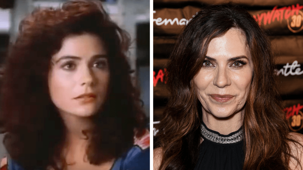 Holly Gagnier Left: 1980s; Right: 2019