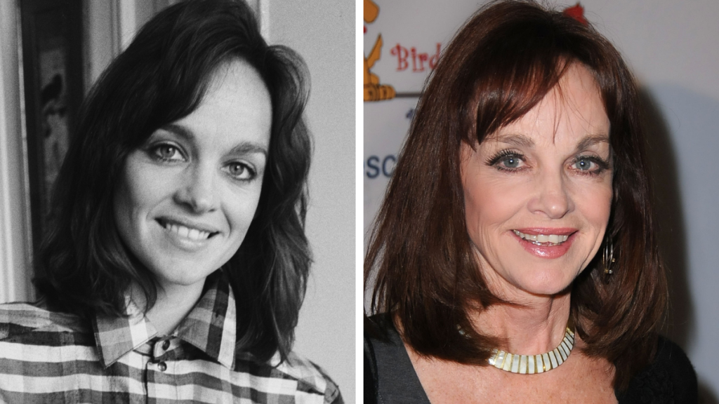 Margaret Ladd Left: 1980; Right: 2016 Falcon Crest cast