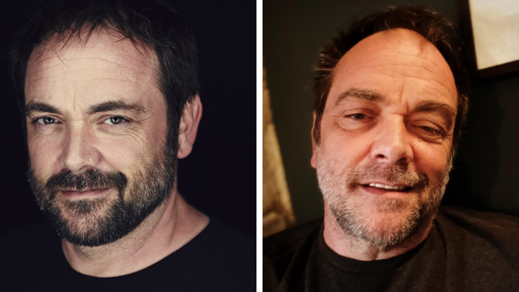 Mark Sheppard in 2014 and 2023