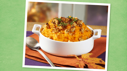 Sweet Potato Casserole with Oatmeal Crumble for Thanksgiving