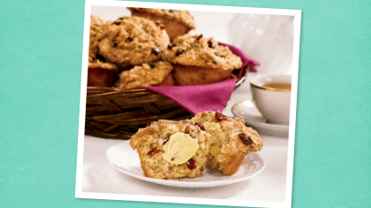 Cranberry Streusel Muffins, recipe made with leftover cranberry sauce