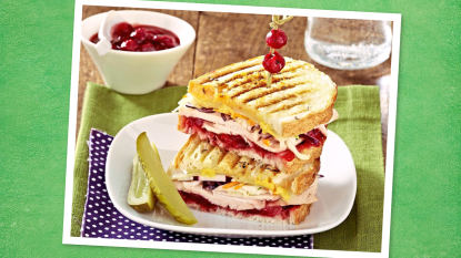 Cranberry-Turkey Panini sandwiches