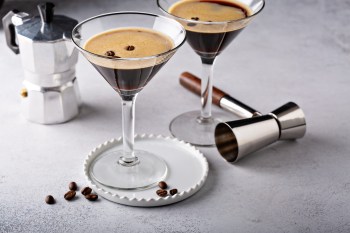Chocolate-Espresso Martini dessert cocktails