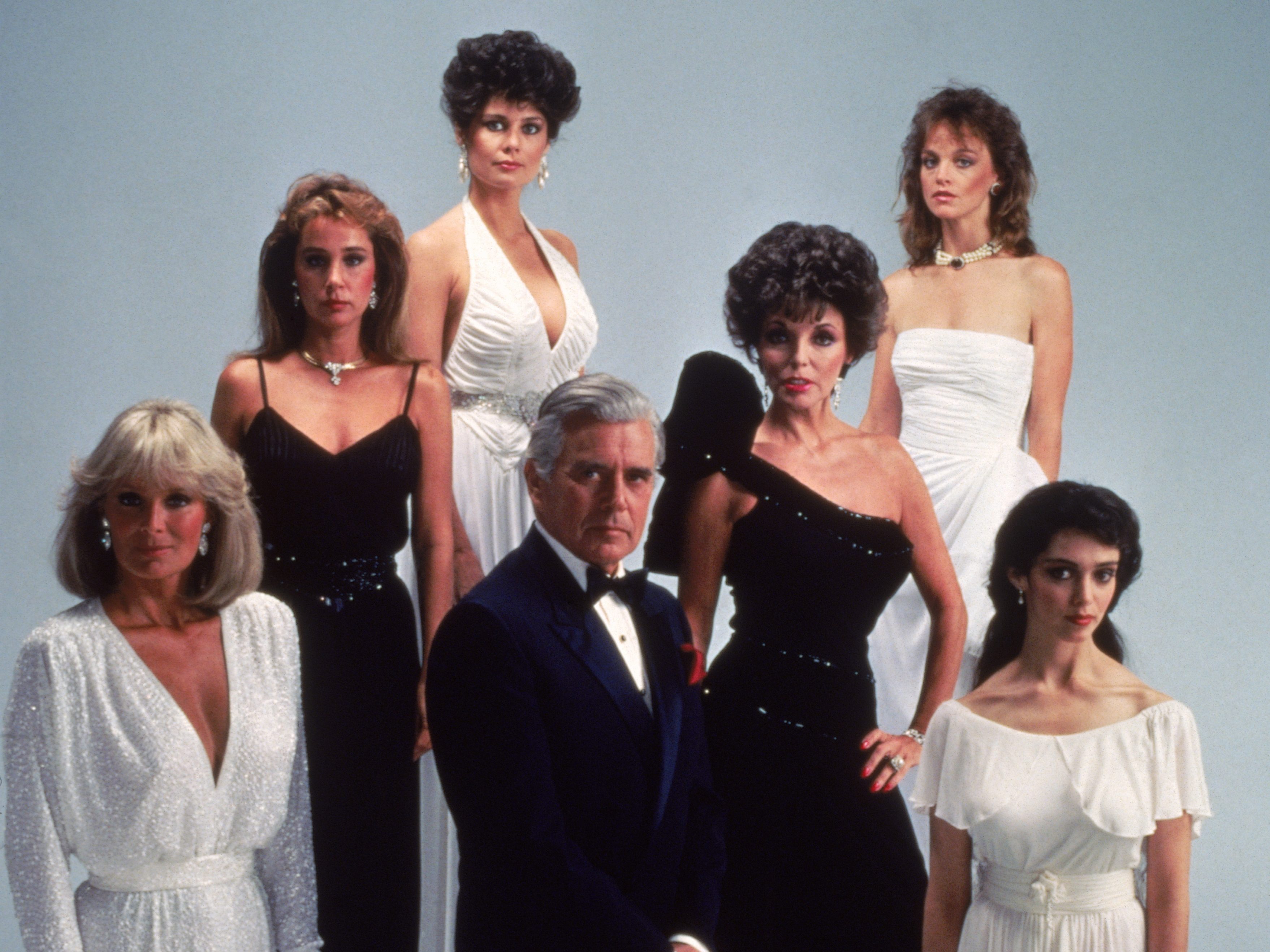 Promotional portrait of the Dynasty cast, 1983 