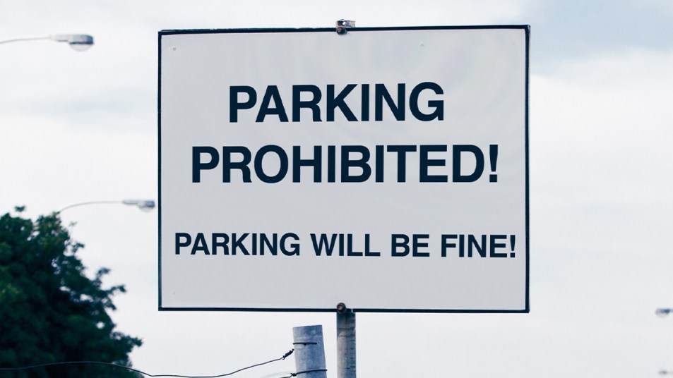 Funny signs: Parking prohibited! Parking will be fine!