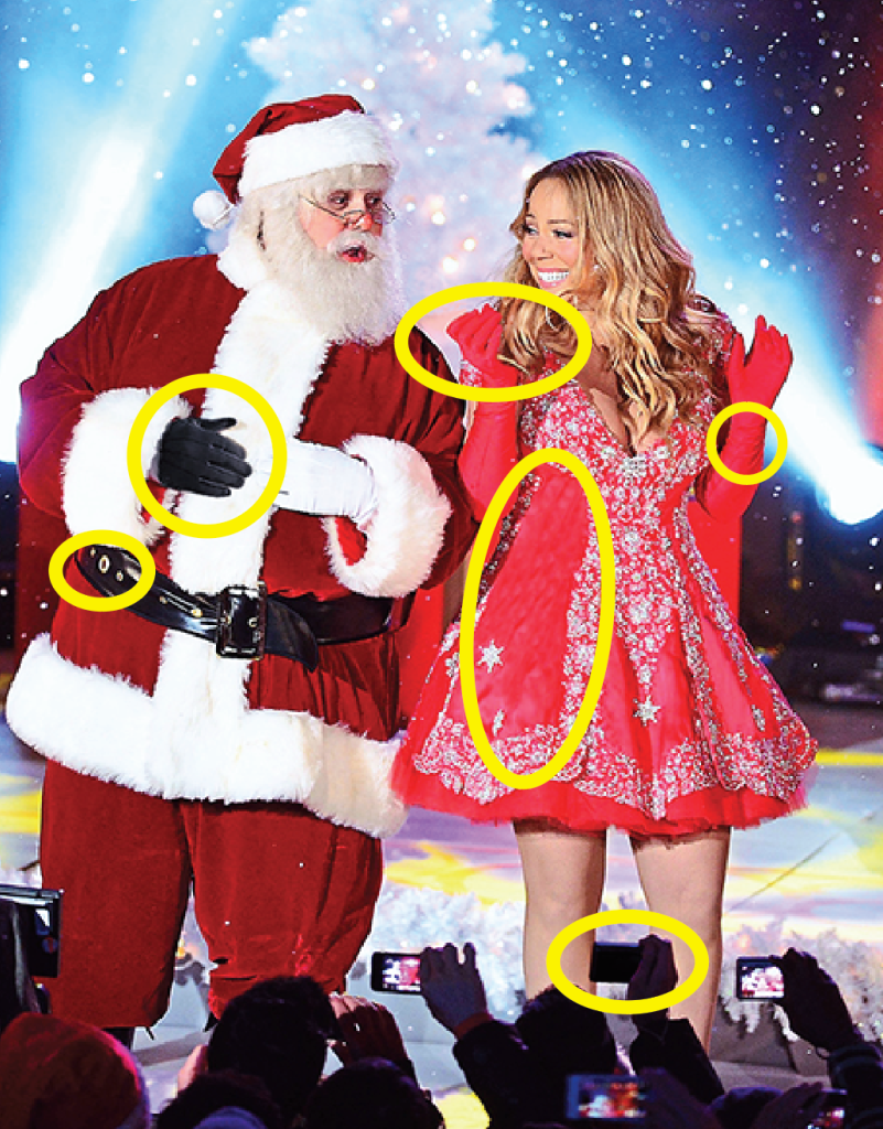 Spot the difference puzzles: Mariah Carey solution