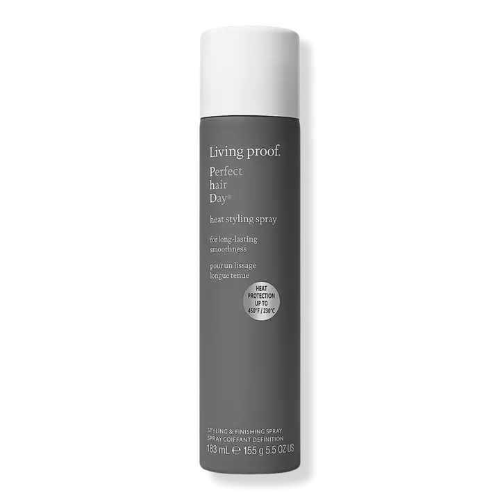 Product image of Living Proof Perfect Hair Day (PhD) Heat Styling Spray, a heat protectant spray that's used for a wavy hair routine