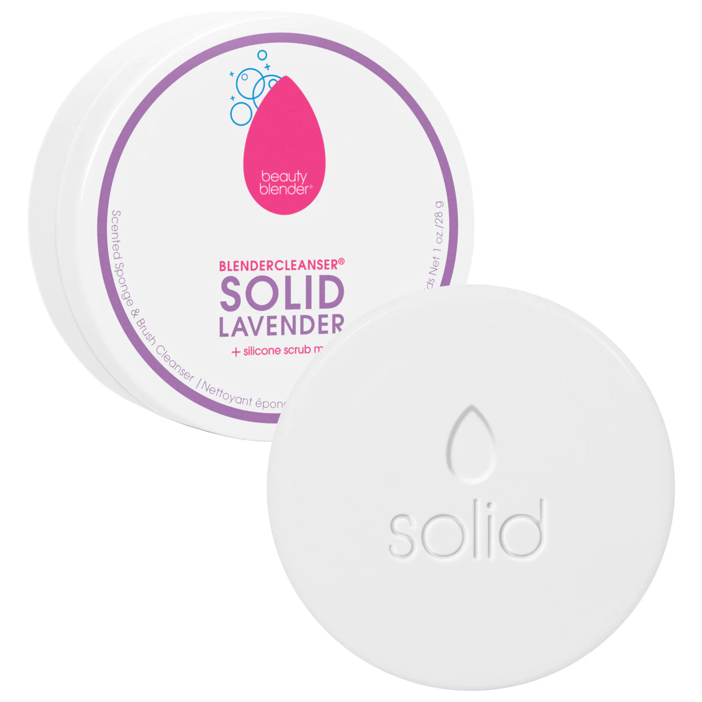 Product image of beautyblender blendercleanser solid, a product that is used when how to clean makeup sponges