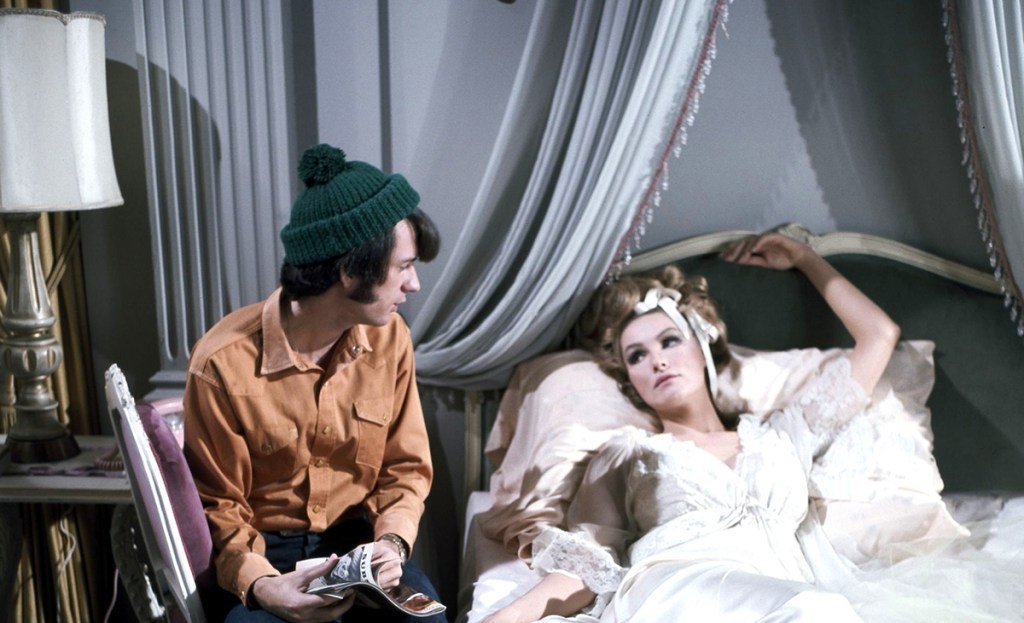 Michael Nesmith and Julie Newmar