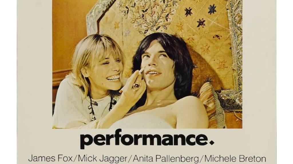 Mick Jagger in the movie “Performance”