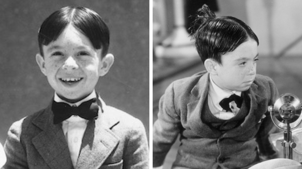 Carl Switzer from the Little Rascals original cast. Left: 1935; Right: 1936