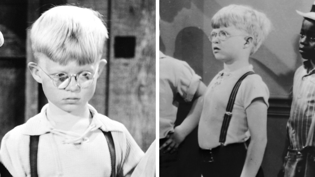 Billy Laughlin from the Little Rascals original cast. Left: 1942; Right: 1943