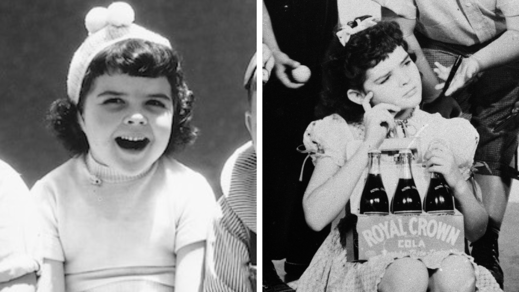 Darla Hood Left: 1935; Right: 1940