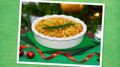 Christmas casserole recipe for Parmesan Potato Gratin