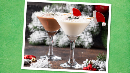 White & Milk Chocolatinis (Christmas cocktails)
