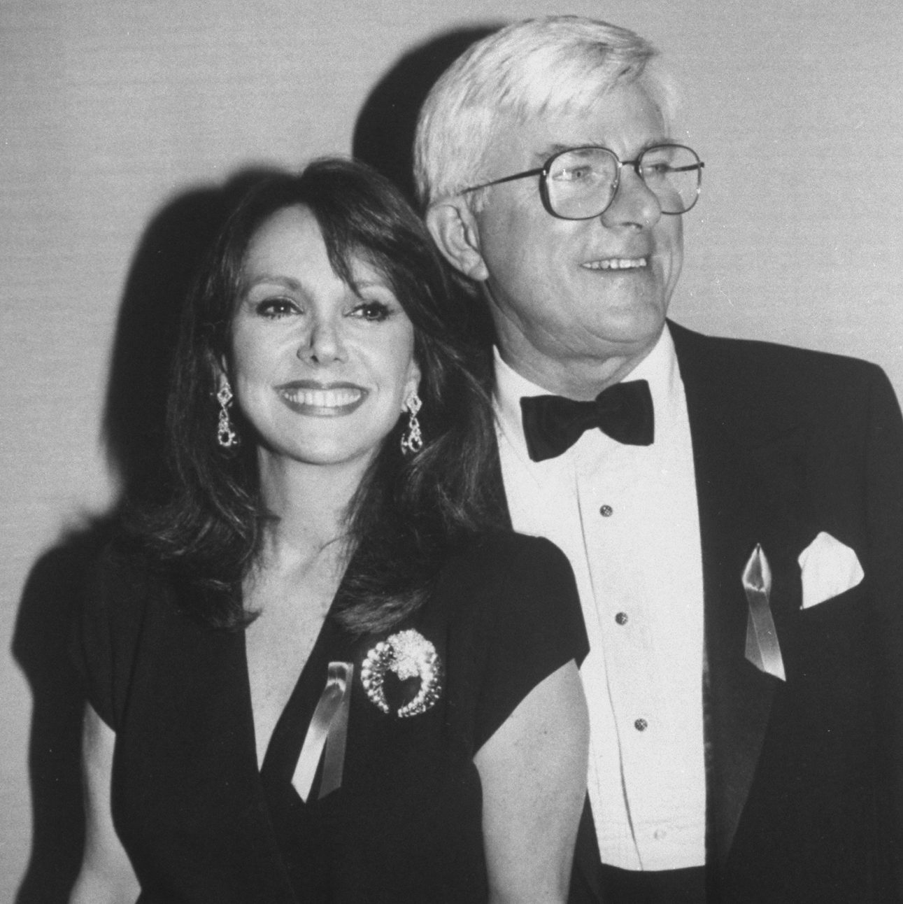 Marlo Thomas and husband Phil Donahue, 1992 