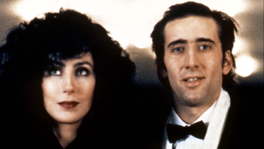 Cher and Nicolas Cage, Moonstruck, 1987
