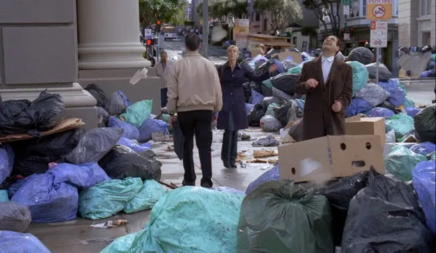 Tony Shalhoub in "Mr. Monk and the Garbage Strike"