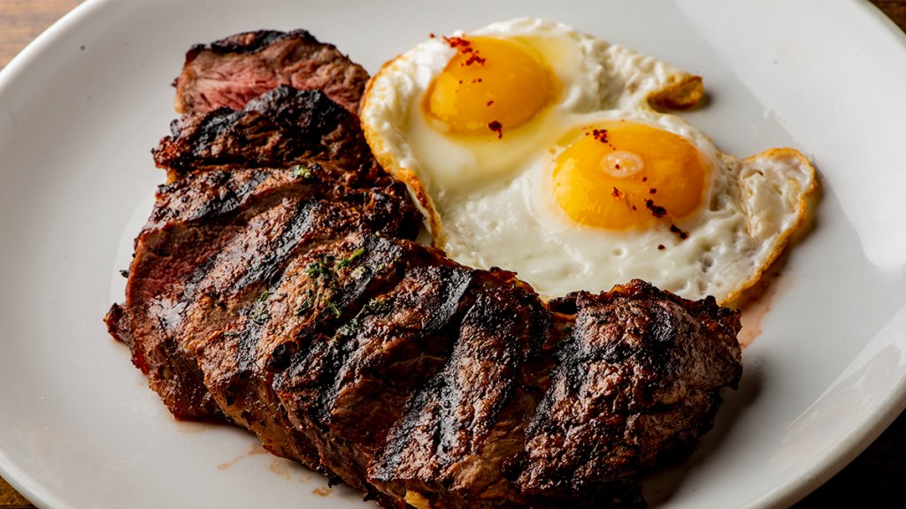 Plate of steak and eggs; Top diets of 2023