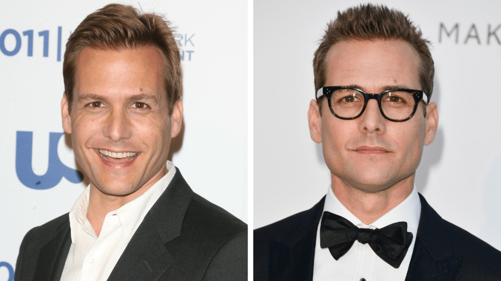 Gabriel Macht from the Suits cast. Left: 2011; Right: 2018