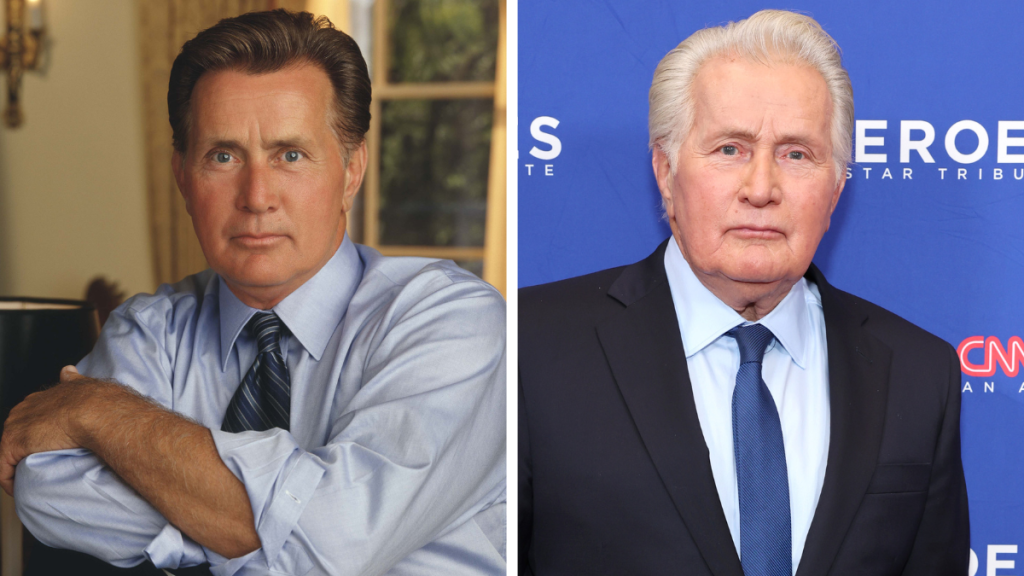 Martin Sheen from West Wing. Left: 2000; Right: 2023