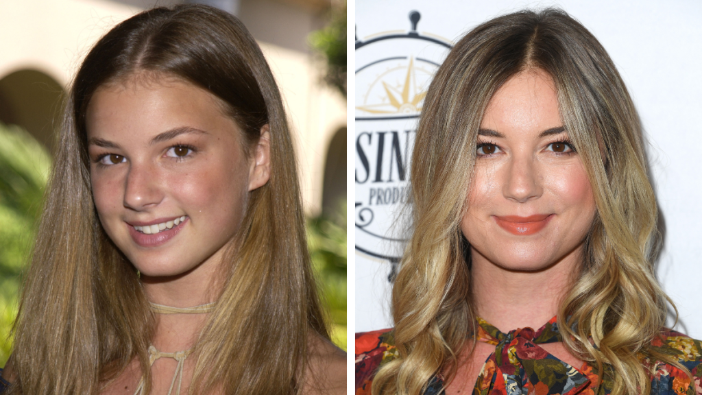 Emily VanCamp in 2002 and 2023