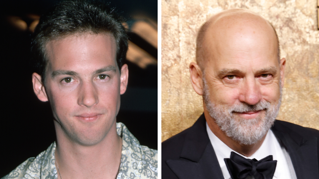 Anthony Edwards in 1986 and 2023
