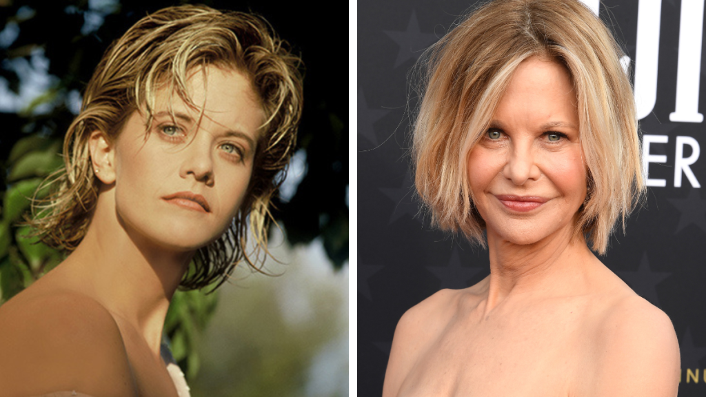 Meg Ryan in 1987 and 2024
