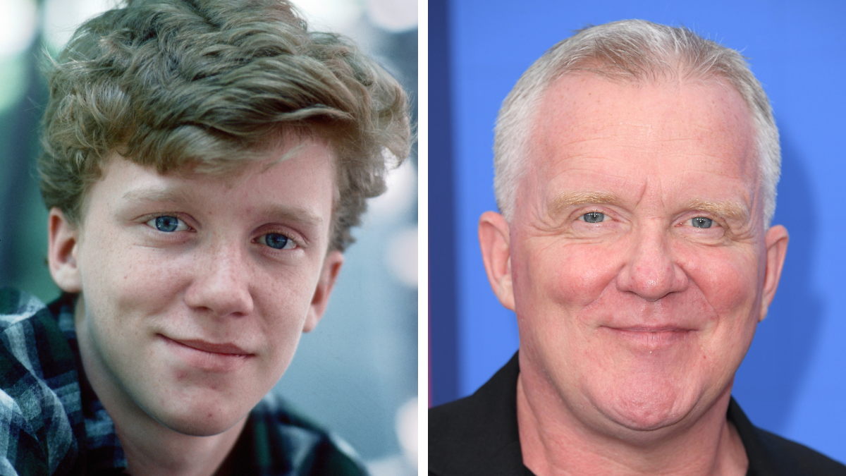 Anthony Michael Hall in 1984 and 2023