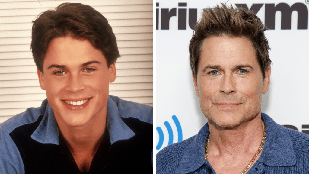Rob Lowe in 1983 and 2023