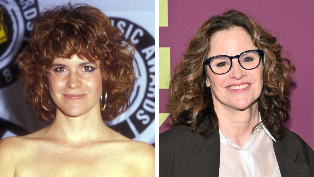 Ally Sheedy in 1987 and 2023