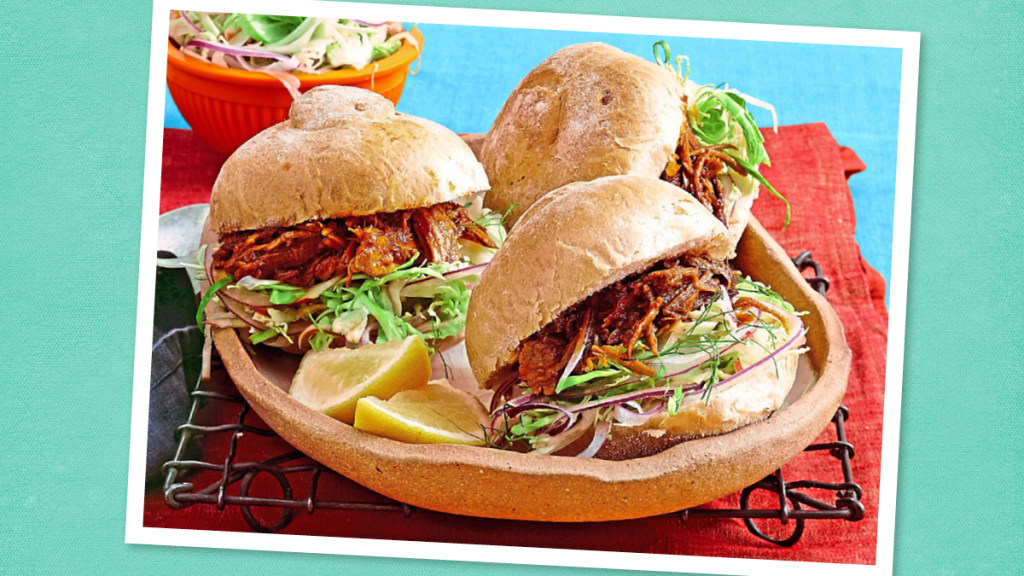 Slow-Cooker Pulled Pork Sandwiches (dump and go slow cooker recipes)