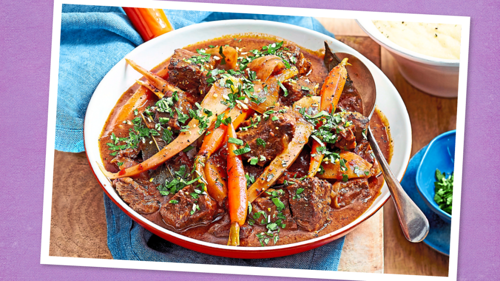 Beef Stew with Carrots and Parsnips (dump and go slow cooker recipes)