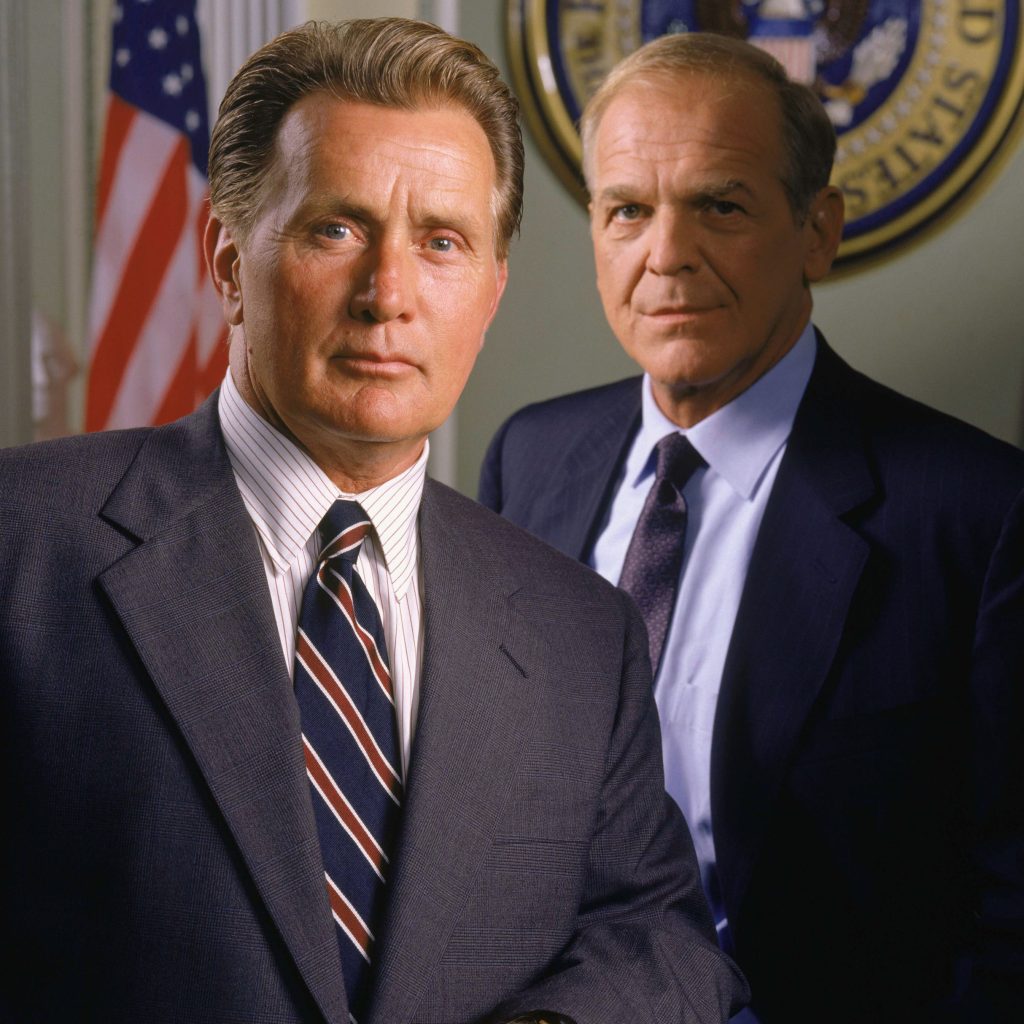West Wing TV stills with Martin Sheen and John Spencer, 2000