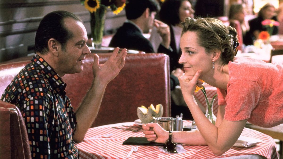 Hellen Hunt and Jack Nicholson in As Good as It Gets, 1997