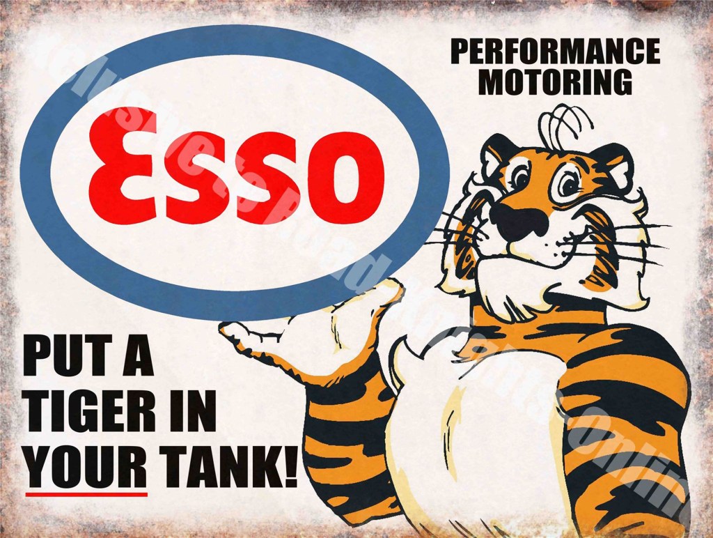 Tiger advertisement for Esso