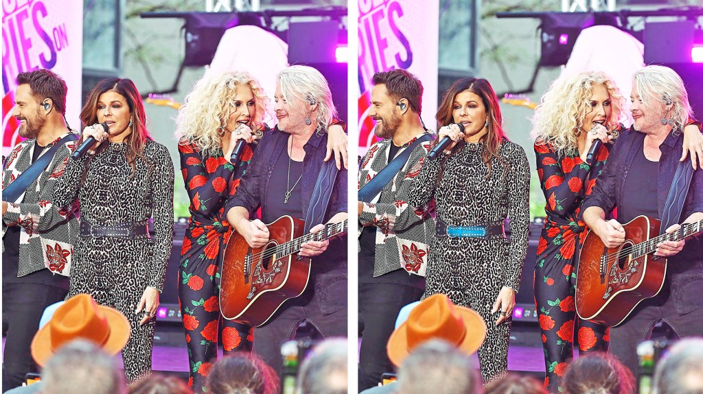 Spot the Difference Puzzles: Country superstars Little Big Town performing their hits at Rockefeller Plaza in New York City.