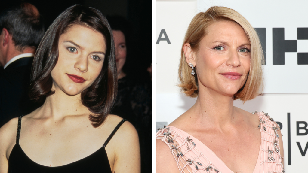 Claire Danes from My So-Called Life. Left: 1995; Right: 2023