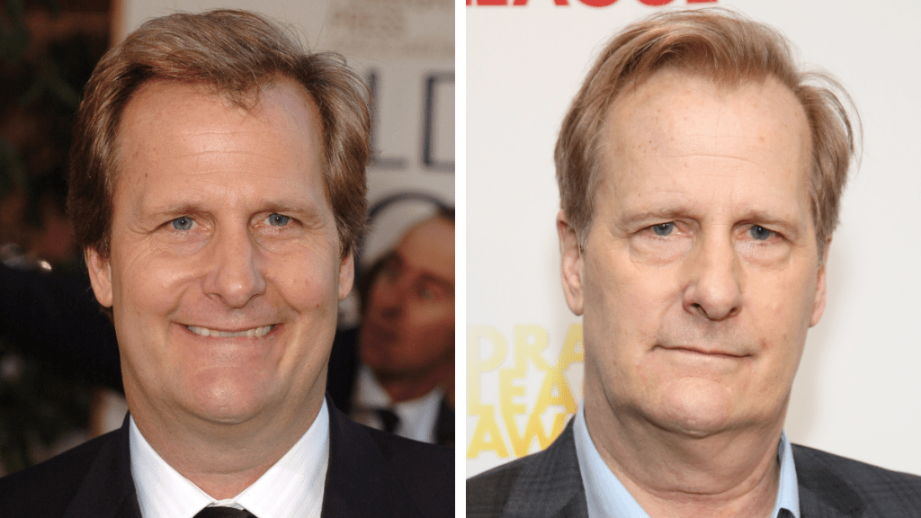 Jeff Daniels in 2006 and 2019