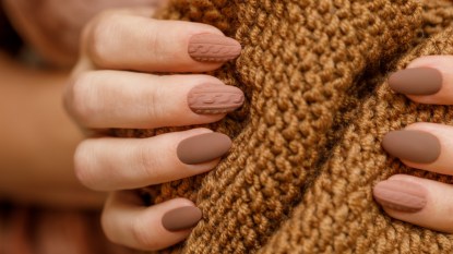 Brown sweater nails