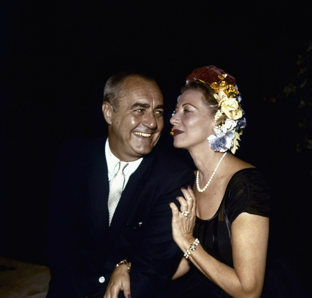 Jim Backus and wife Henny, 1955