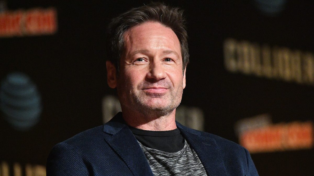 David Dunchovny at Comic Con for The X-Files, 2017