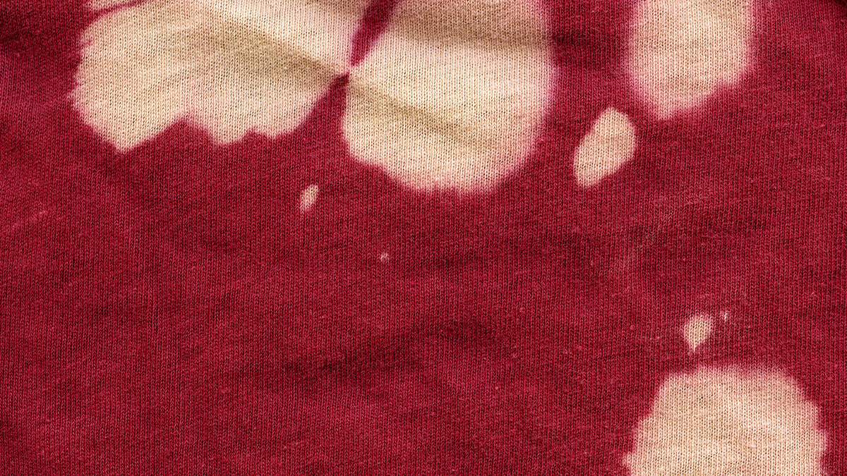 yellow bleach stains on a red shirt for how to remove bleach stains