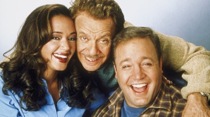 Leah Remini, Jerry Stiller and Kevin James in 'The King of Queens'