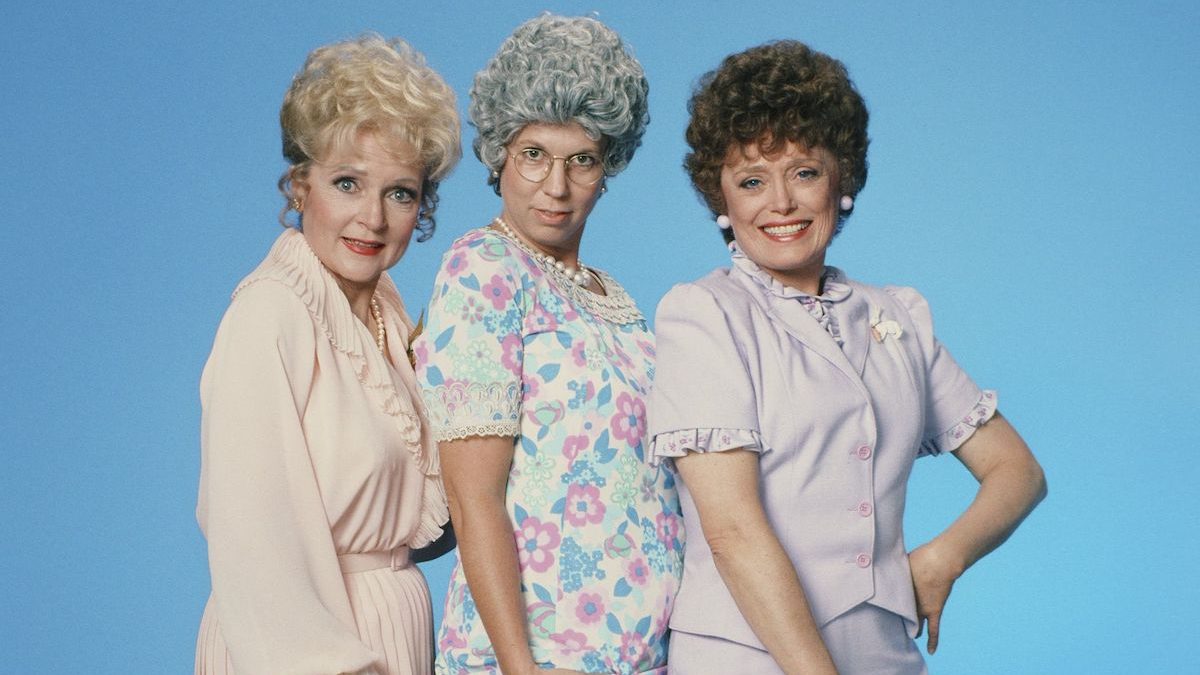 Betty White, Vicki Lawrence and Rue McClanahan in Mama's Family, 1983