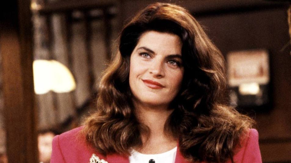 Kirstie Alley smiling; Kirstie Alley young lead
