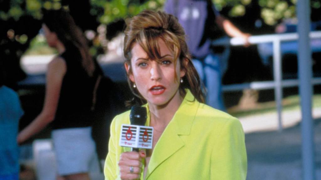 Playing a reporter at age 31 in Scream (1995)